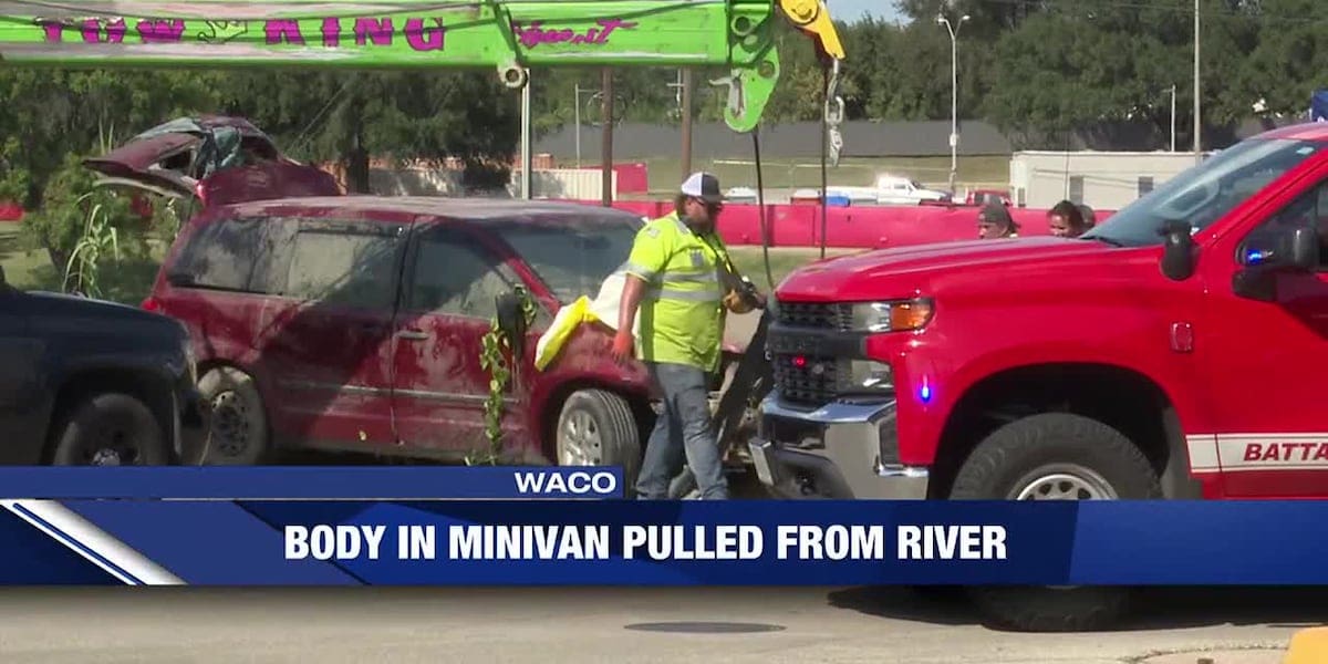 Body of woman found inside minivan pulled from Brazos River in Waco ...